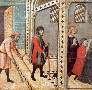 Sano Di Pietro : Scenes from the Legend of Saint Peter the Martyr IV